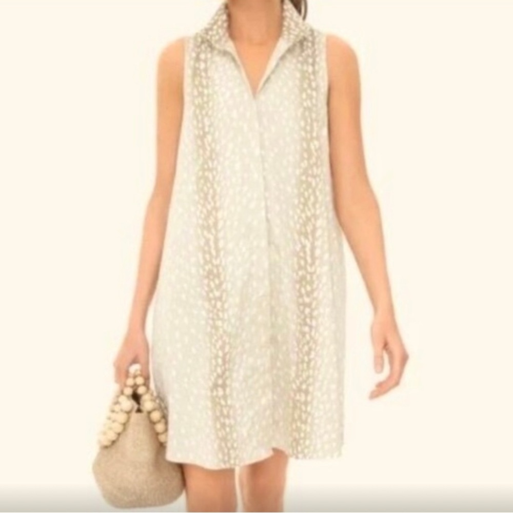 TUCKERNUCK “Charlie” Sleeveless Dress Pockets Swing Fun Antelope Animal Print
